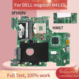 Motherboard CN0FH09V 0FH09V For DELL Inspiron N4110 Laptop motherboard DA0V02MB6E0 HM67 DDR3 Notebook Mainboard