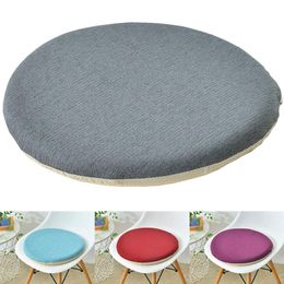 Pillow /Decorative Round Linen Seat Tatami Balcony Bay Window Padded Meditation For Office Living Room Memory Foam Slow Rebou