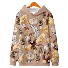 Men's Hoodies 2023 Arrival Mushroom Floral Ideas Hoodie Pullover 3D Long Sleeve Sweatshirt Plus Size For Men And Women Clothes