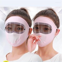Scarves 2 Pieces Eye Protection Sun During Spring And Summer Seasons Full Face Mask For Cycling Wind Dust Prevention
