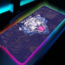 Rests Dragon Large RGB Mouse Pad XXL Gaming Mousepad LED Mouse Mat Gamer Mousemats Luminous Table Mats Mausepads Desk Pad With Backlit