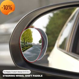 New 2Pcs Adjustable 360 Car Rearview Convex Mirror for Car Reverse Wide Angle Vehicle Parking Rimless Mirrors HD Blind Spot Mirror