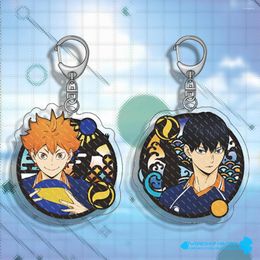 Keychains Haikyu Keychain Accessories 6cm Japan Aestethic Anime Decoration Cute Aesthetic Accesories Jewellery Resin