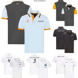 F1 McLarens T-shirt Formula 1 Team Racing Men's Quick Dry Polo Shirts T-shirts Summer Sport Casual Men Women Oversized Short Sleeved T-Shirt