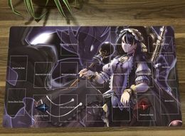 Rests YuGiOh Underworld Goddess of the Closed World TCG Mat Trading Card Game Mat CCG Playmat Rubber Mouse Pad Desk Play Mat 60x35cm