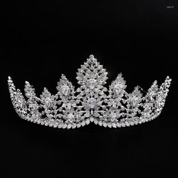 Hair Clips YYSUNNY Luxury Crystal Wedding Flower Tiaras For Bride Priness Crowns Bridal Accessories Engagement Prom Jewellery Party Gift