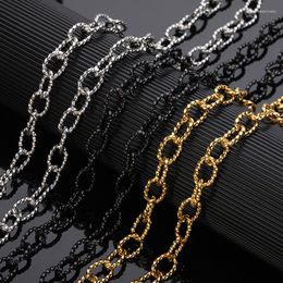 Chains Width 2mm Twist O Shape Necklace For Women Men Hip Hop Punk Thick Stainelss Steel Lock Choker Chain Jewellery