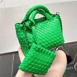 2023 Mini Crochet Beach Bags designer bag handbag crossbody chain bags single shoulder fashion 2-Piece Woman Totes Pouch 5A