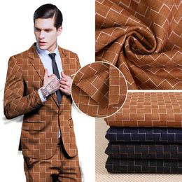 Men's Suits Brown Blazer Trousers Twill Suit Coat Customised Colour Size Checker 3D Jacquard 2 Piece Set Jacket Pants Wedding