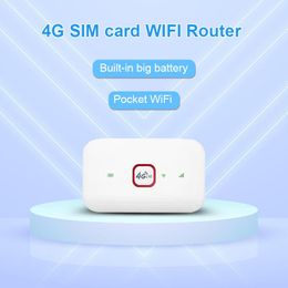 Routers 4G router Wireless lte wifi modem Sim Card Router MIFI pocket hotspot 8 WiFi users builtin battery portable WiFi