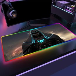 Rests Acer Predator Xxl Mouse Pad Gamer Rgb Anime Mousepad Xl Led Desk Accessory Pc Gamer Complete Deskmat Keyboard Gaming Laptop Mat