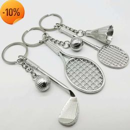 New Fashion Golf Badminton Tennis KeyChains Pendant Car Keychain Purse Decor Key Ring Gifts Car Key Ring Room Keyring Moto Key Chain