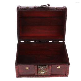 Jewellery Pouches 2x Wooden Storage Box Case Treasure Chest Organiser Home Decor