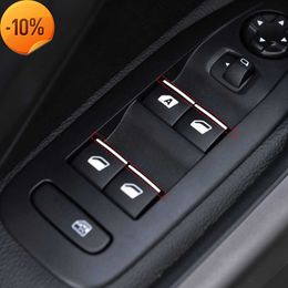 New For Peugeot 3008 GT 5008 GT 7PCS ABS Chrome Car Door Windows Lift Button Switch Sequin Trim Car Accessories 2017 2018 2019 2020