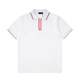 Men's Plus Tees & Polos Round neck embroidered and printed polar style summer wear with street pure cotton Polos tn 23s