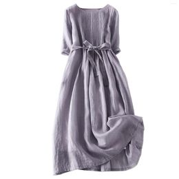 Casual Dresses Holiday Party Dress Summer Sleeveless Beach Womens Solid Women's Bohemian Print Daily Sweet