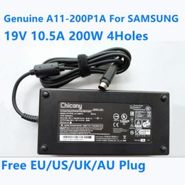 Adapter Genuine 19V 10.5A 200W 4Holes A11200P1A AD20019 AC Adapter For SAMSUNG NP700G7A NP700G7C 7 GAMER SERIES Laptop Power Charger