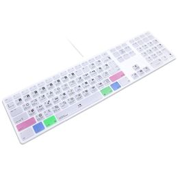 Covers DaVinci Resolve Hot keys Design Keyboard Cover Skin For Apple Keyboard with Numeric Keypad Wired USB for iMac G6 DesktopPC Wired