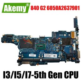 Motherboard For HP Elitebook 840 G2 850 G2 Laptop motherboard Mainboard with I3 I5 I7 5th Gen CPU 6050A2637901 Motherboard