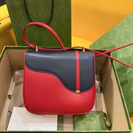 023 New Designer Bag High Quality handbag Fashion Bags Contrast Cowhide Gold Accessories Flap Shoulder Backpack Handbag Crossbody Bag Tote Bag