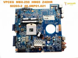 Motherboard Original for SONY MBX250 laptop motherboard VPCEG MBX250 HM65 Z40HR S02032 48.4MP01.021 tested good free shipping