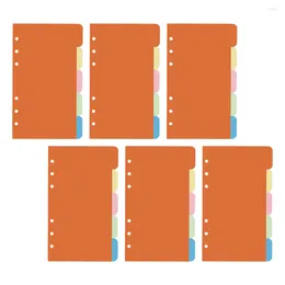 Pcs Monthly Dividers Plastic Tags A6 Planner Accessories Page Colored Binder Clips Notebook Wallet