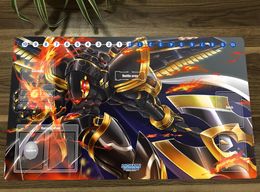 Pads Anime Digimon Playmat Alphamon Trading Card Game Mat DTCG CCG Mat Mouse Desk Pad Antislip TCG Gaming Play Mat 60x35cm