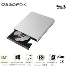 Deepfox Bluray Player Harici Optik Sürücü USB 3.0 Blu Ray Bdrom CD/DVD RW Burner Yazar Kaydedi MacBook dizüstü bilgisayar için taşınabilir