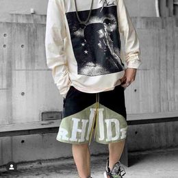 Designer Shorting Shorts Shorts Shorts American Shorts Rhude American Mens Pants Five Basketball Pantaloni High Street Adattazione Sport Sports Trend Streets