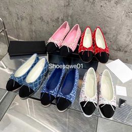 Classic Designer wedding Dress shoes cowhide high quality Ballet Flats Dance shoes fashion women Flat boat shoe sandal Lady leather Lazy Loafers ccity OAZO