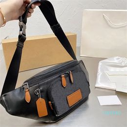 2023 bag designer leather belt bag zipper multipocket chest bag multifunctional fashion messenger bags