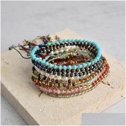 Beaded Strand Kkbead Natural Stone Bracelet Men Women Jewelry Miyuki Dainty Bracelets In Hight Quality Pseras Femme 2023 Jewellery D Dhnxi