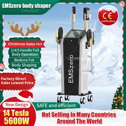 NEW Special Offer Hot 14 Tesla RF Vertical Slimming 6500W 2 in 1 EMSZERO Plus Roller Equipment 6/7 Handles Fat Decomposition Muscle Booster Fitness Beauty Instrument