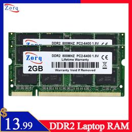 RAMs Laptop DDR2 2GB Ram Sodimm Memory PC25300 6400 800 667mhz 200pin 1.8V Notebook ddr2 RAM Laptop Memory 2GB DDR2