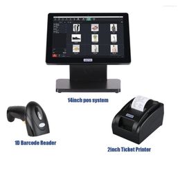 Inch Cash Register Win10 I3 I5 POS System Cashier Terminal With Printer Scanner And VFD
