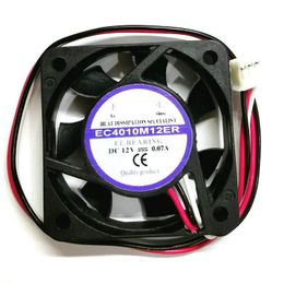 Pads FOR EverCool EC4010M12ER DC 12V 0.07A 40x40x10mm 3Wire Server Cooling Fan 40*40*10MM HZDO