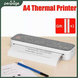 Printers Easy Carry Wireless Portable HD Thermal Peripage A4 Printer Machine for Travel Business Office Work Homework PC Mobile Phone