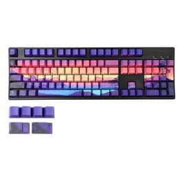 Accessories OEM Profile Keycap PBT Dye Sublimation Set for Mechanical Gaming Keyboard Purple