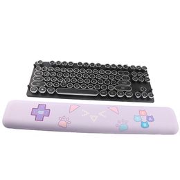 Rests Wrist Rest Pad Keyboard Tray Relax Hand Wrist Mouse Pad Kawaii Computer Pad Pink Cat Ear Pad Mat For Office Gaming PC Laptop