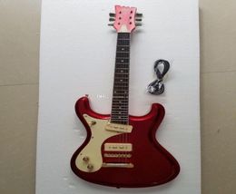 New Rare Mosrite Ventures Guitar Right Left Handed 2001 VM02 40th Anniversary Metallic Red Electric Guitar P90 Pickups White MOP 5721635