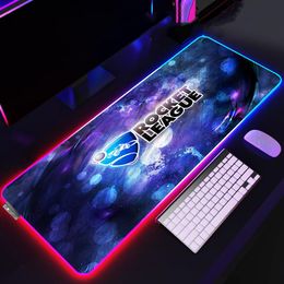 Rests Rocket League Mouse Pad With Rgb Computer Gamer Large Mause Backlight Gaming Xxl Laptop Mat Desktop Table Mausepad Anime Mats Pc