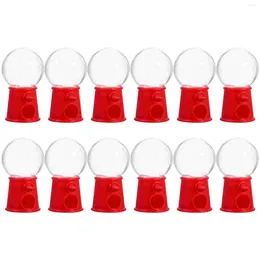 Storage Bottles 12 Pcs Mini Machine Small Desk Decor Creative Gumball Exquisite Candy Dispenser Plastic Adornment Child