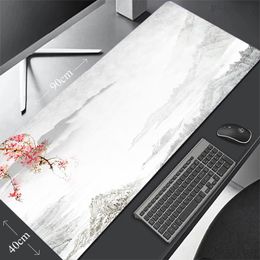 Pads Chinese Style Large Table Carpet Personalized Fabric Mouse Pad Office Desk Pad Mouse Mat Big Mausepad Keyboard Mat For Computer