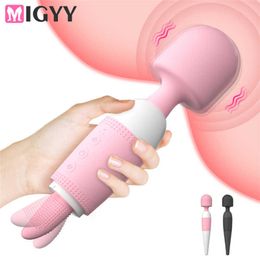 Model Big Tongue AV Vibrator Vaginal Massage Vibrators For Women Spot Magic Adult Sex Toys