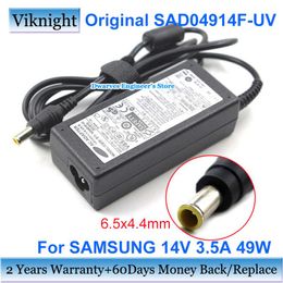 Chargers Genuine 14V 3.5A 49W Power Supply AC Adapter For Samsung BN4400129C SAD04914FUV LCD LED Monitor Power supply Adapter charger