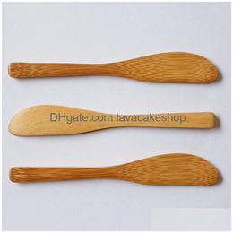 Knives Bamboo Knife Nature Handmade Durable Catering Party Bbq Cam Travel Wedding Birthday Cafe Home Pub Restaurant Supply 20211228 Dhwt9