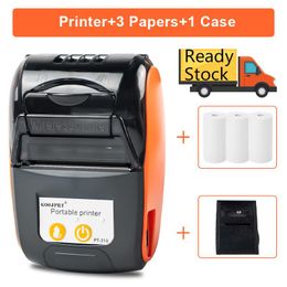 Printers Mini Portable Thermal Printer Bluetooth For Phone Portable Printer Machine For Small Business 58mm Wireless Receipt Impresora