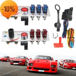 New New 12V Auto LED Toggle Ignition Switch Panel High Quality Durable Strong Convenient Racing Car Engine Start Push Set Kit#294386