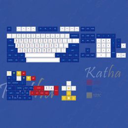 Combos KBDfans KAT KATHA PBT DyeSub Keycaps Set For MX Mechanical Keyboard 61/63/87/104/108 Layouts