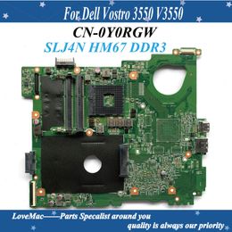 Motherboard High Quality CN0Y0RGW 0Y0RGW Y0RGW For DELL VOSTRO 3550 V3550 Laptop motherboard SLJ4N HM67 DDR3 100% tested